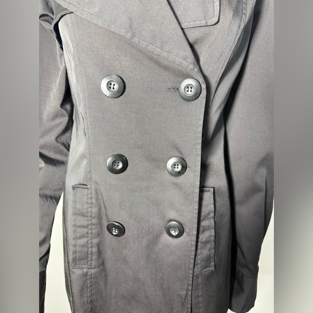Vertigo Paris Black Double-Breasted Trench Coat - Picture 3 of 7